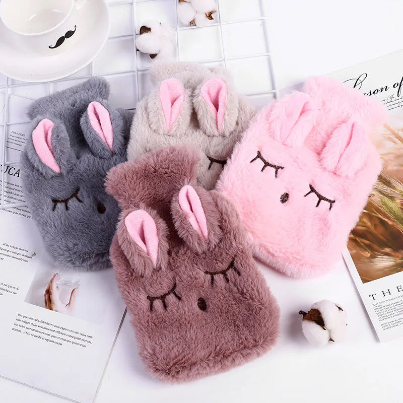 Bouillotte peluche lapin, 400 ml
