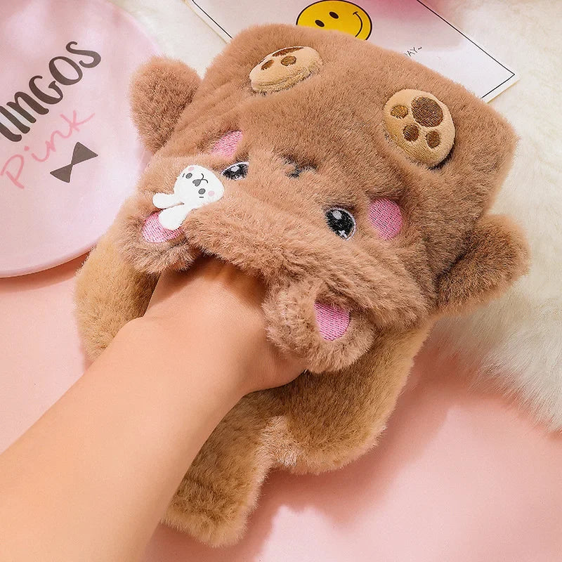 Bouillotte peluche Kawaii, 20 × 21 cm