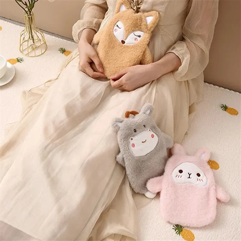 Bouillotte enfant en peluche, 350 ml