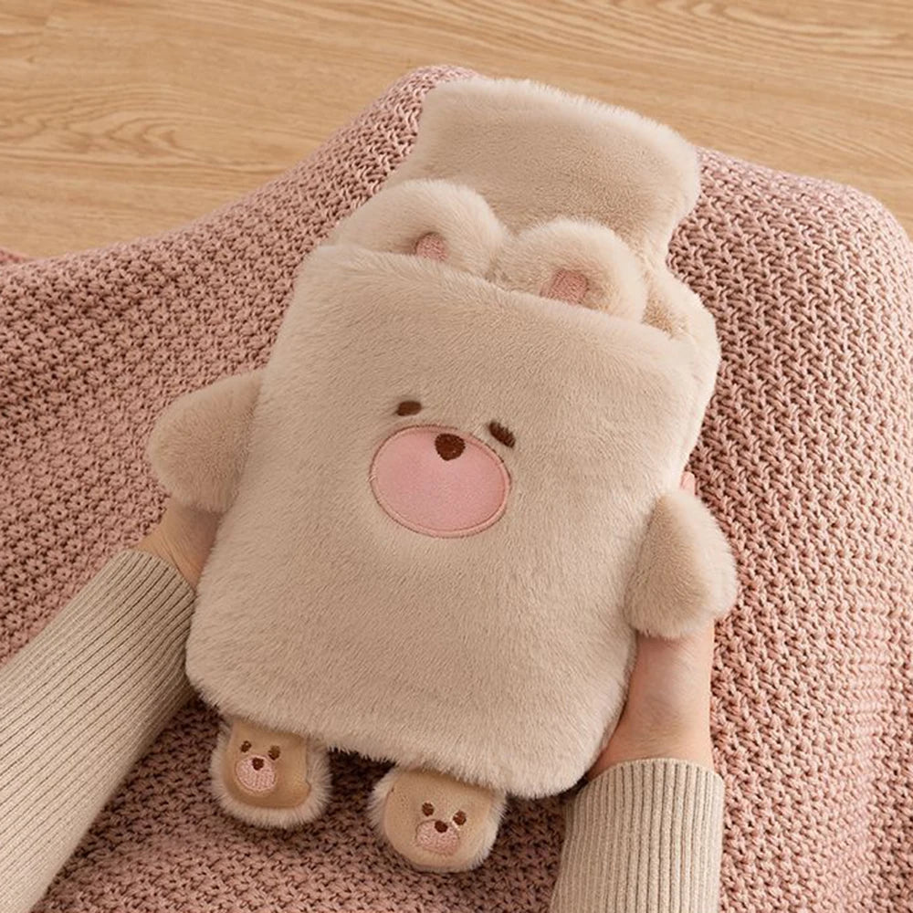 Bouillotte peluche pour les mains, 1 L