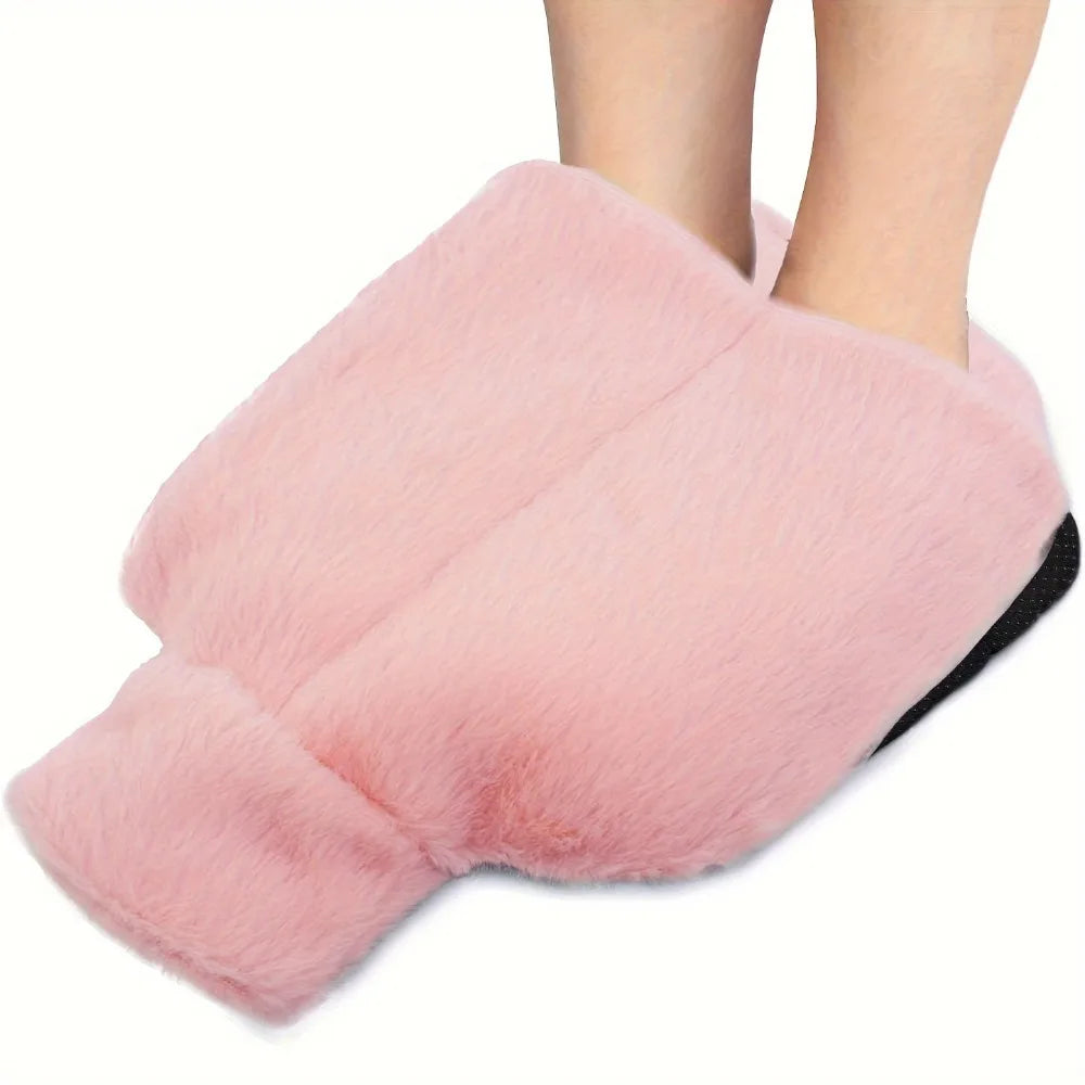 Chausson bouillotte pour les pieds, rose