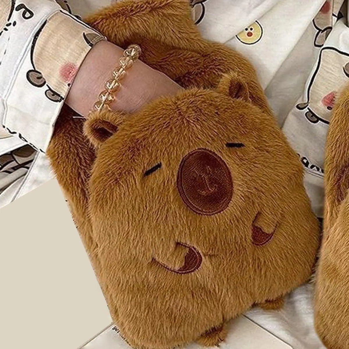Bouillotte peluche capybara, 1 L