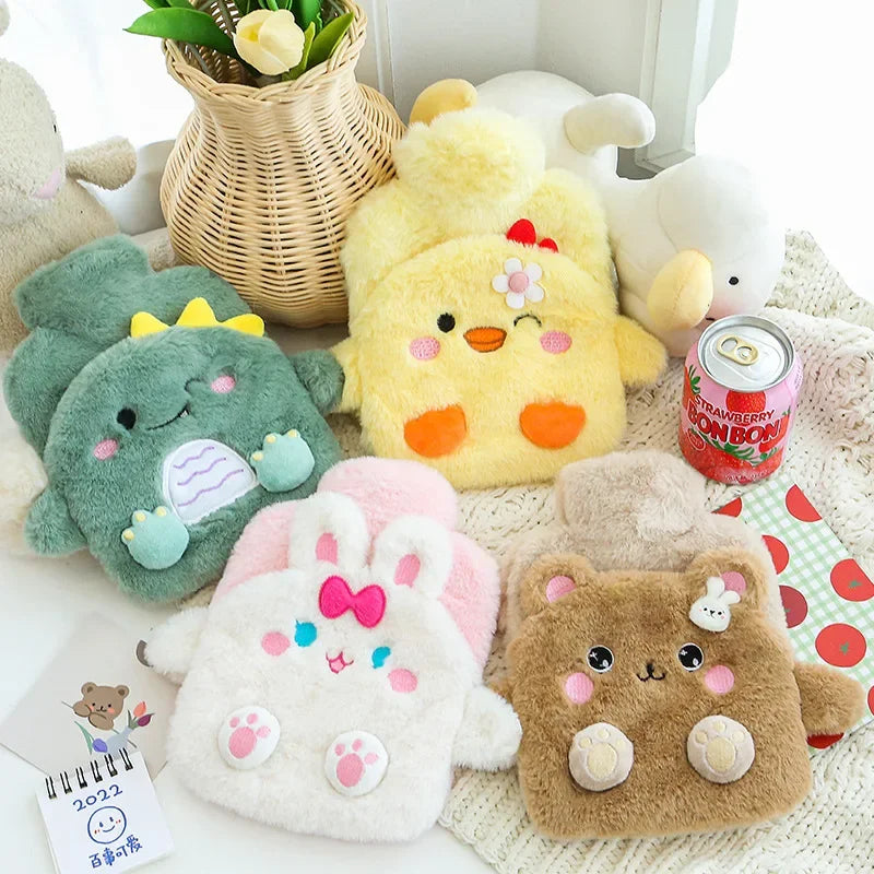 Bouillotte peluche Kawaii, 20 × 21 cm