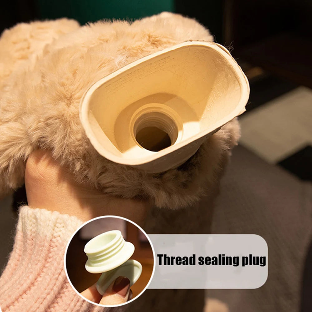 Bouillotte longue peluche chien, 75 cm