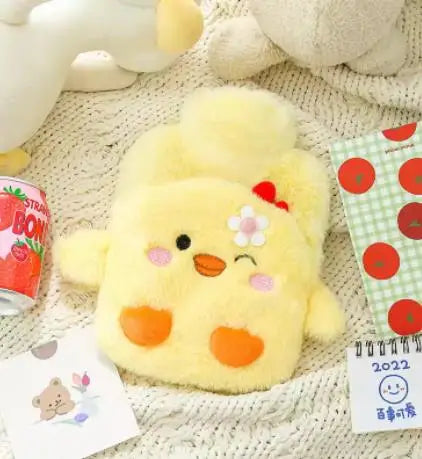 Bouillotte peluche Kawaii, 20 × 21 cm