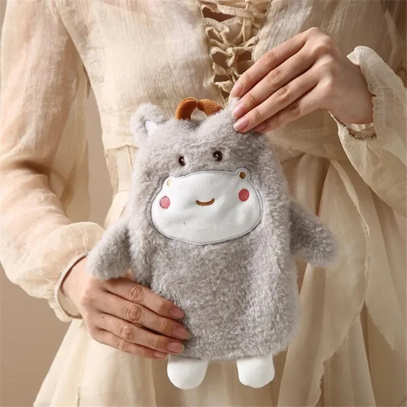 Bouillotte enfant en peluche, 350 ml