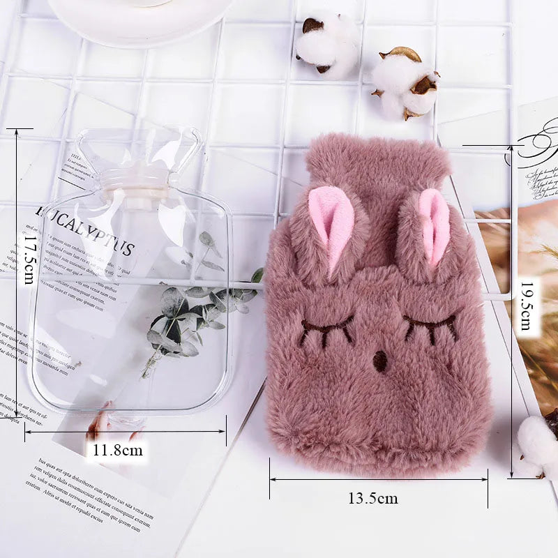 Bouillotte peluche lapin, 400 ml
