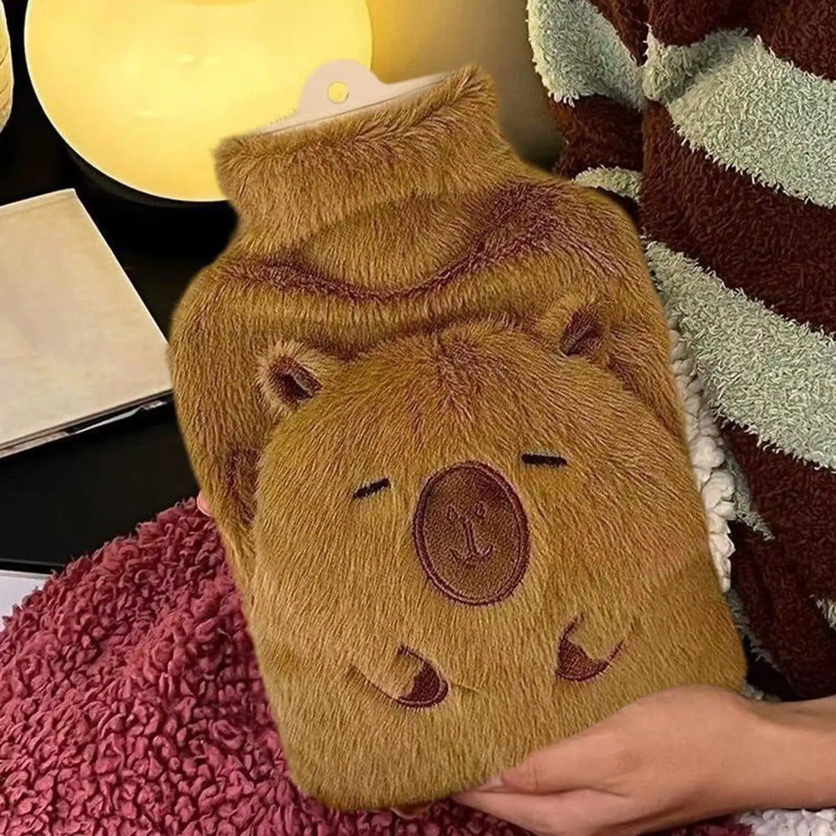 Bouillotte peluche capybara, 1 L