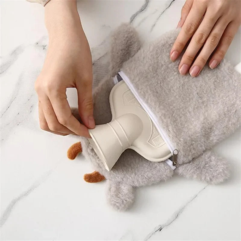 Bouillotte enfant en peluche, 350 ml